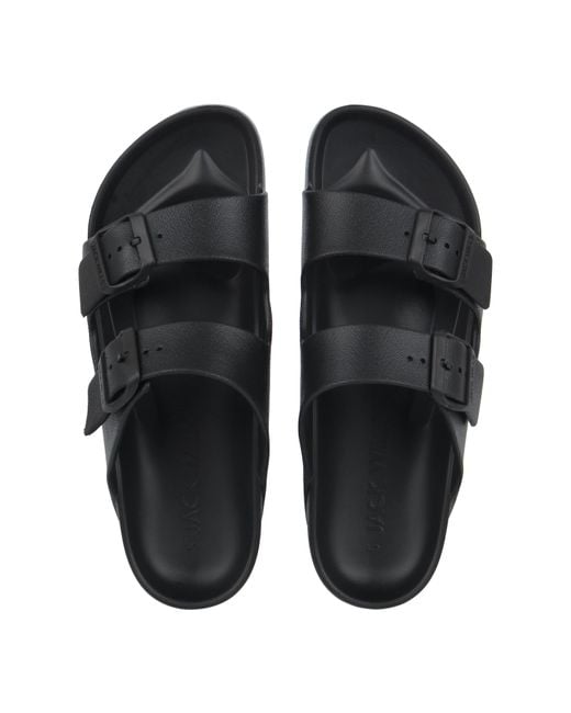 Jack Wills Black Two Strap Sandals