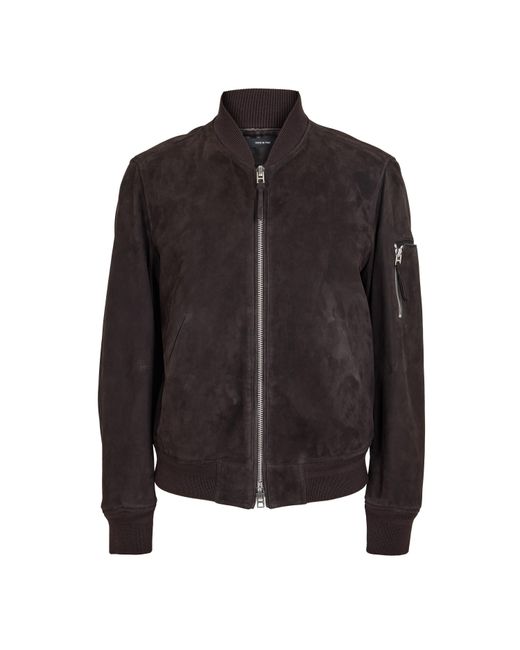 Tom Ford Black Light Suede Bomber for men
