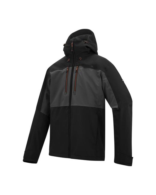 Regatta Black Maland Waterproof Hooded Jacket for men