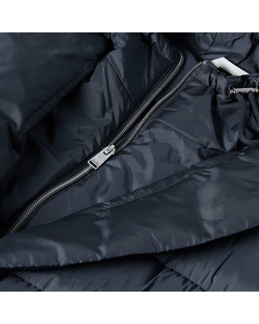 Boss Blue Hyde-Pad-Hood Padded Hooded Medium Puffer Jacket for men