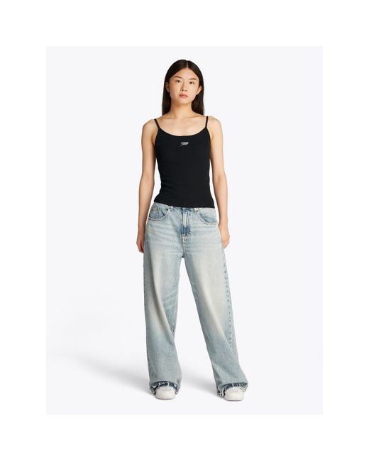 Tommy Hilfiger Black Script Strappy Cami Top