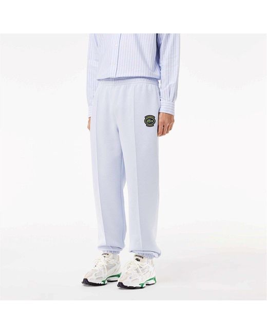Lacoste White Heritage Joggers for men