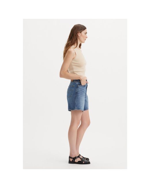 Levi's Blue High Baggy Luxury Denim Shorts