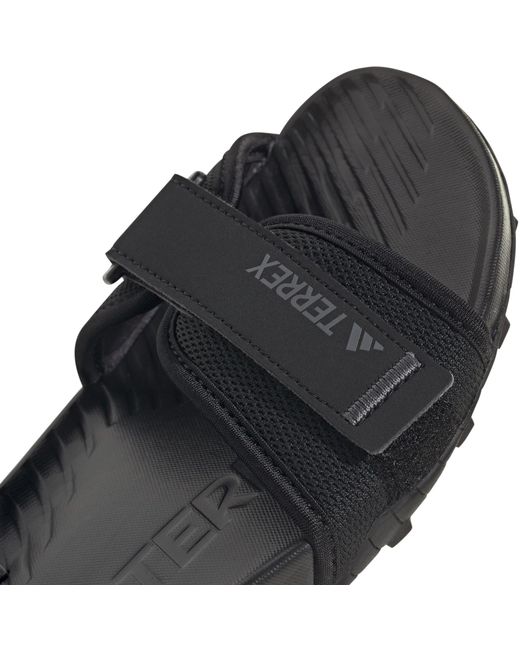 Adidas Black Terrex Hydroterra Sandals for men