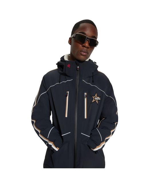Boss Blue Technical Ski Jacket for men