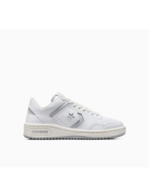 Converse White Adults Weapon Leather High-Top Trainers