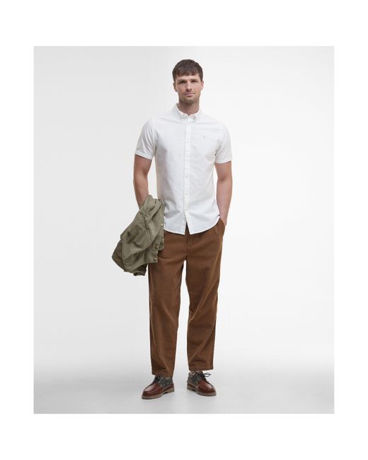 Barbour White Oxtown Shirt for men