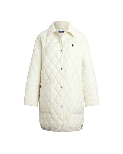 Polo Ralph Lauren White Ralph Lauren Quilted Tailored Fit Jacket