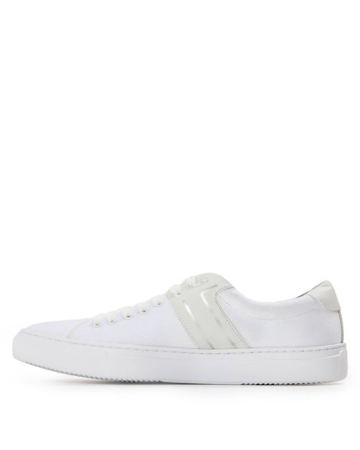 Boss White Enlight Tenn Classic Low-Top Trainers for men