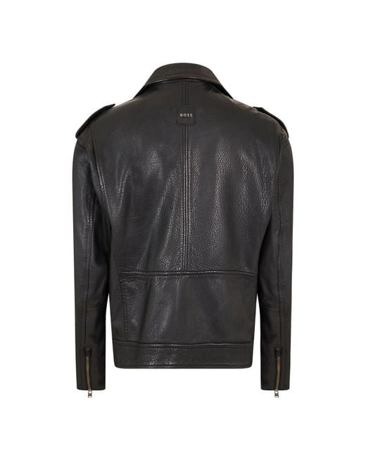 Boss Black Jonu Leather Jacket for men