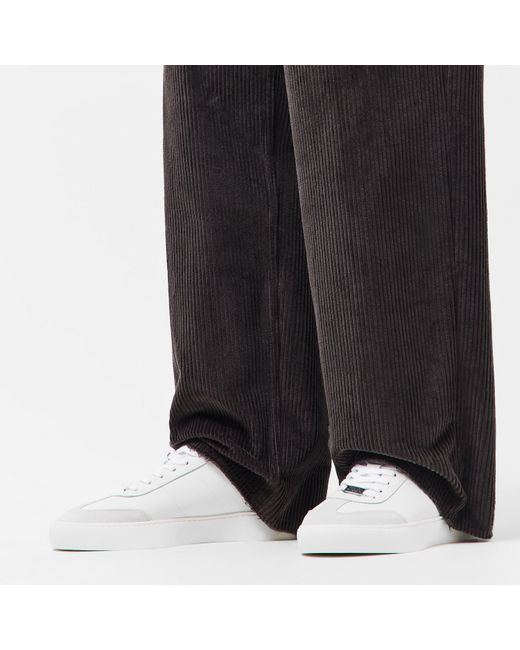 Steve Madden White Lyonell Court Trainers for men