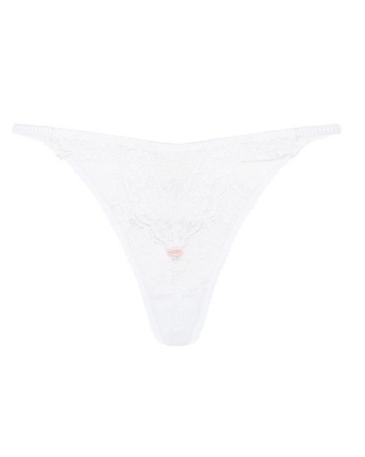 Agent Provocateur White Clarissa Thong