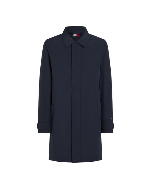 Tommy Hilfiger Blue Packable Water-Resistant Lightweight Trench Coat for men