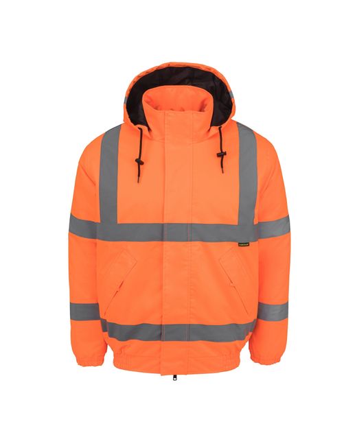 Dunlop Orange Hi Vis Bomber Jacket for men