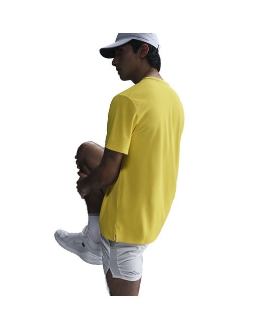 Nike Green Short Sleeve Performance Running Top for men