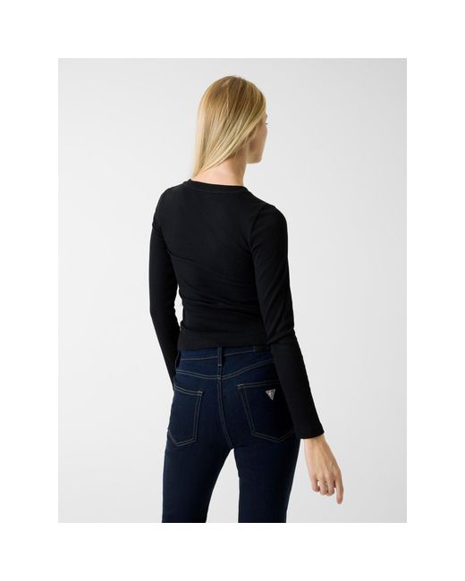 Guess Black Embro Slimt Long Sleeve T-Shirt