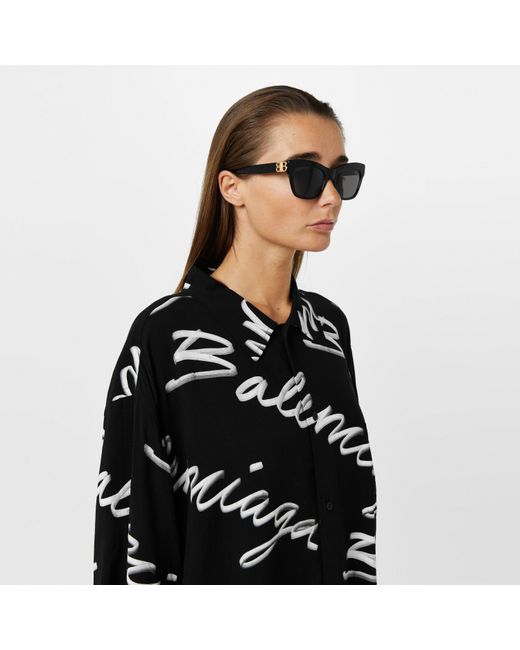 Balenciaga Black Sunglasses Bb0132s