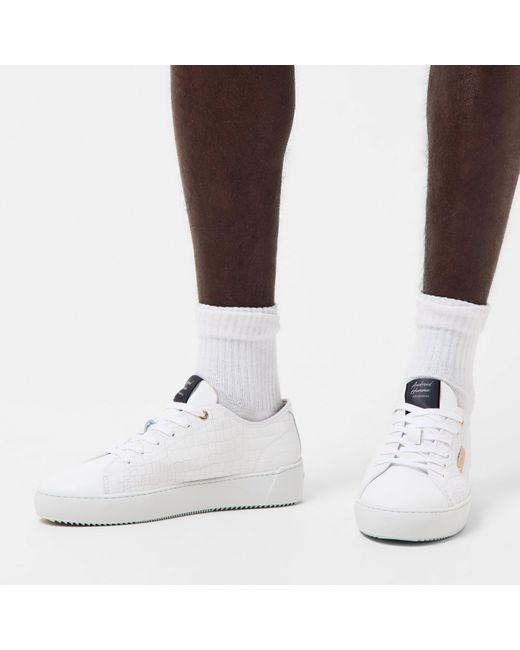 Android Homme White Low Trainers for men