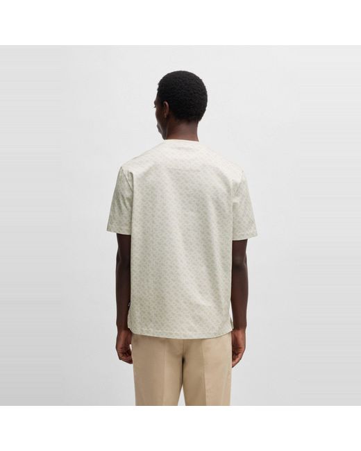 Boss Gray Hbb Htaut 80 Regular Fit T-Shirt for men