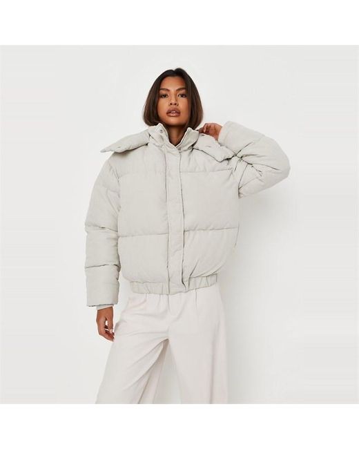 Missguided Gray Tall Ultimate Puffer Coat