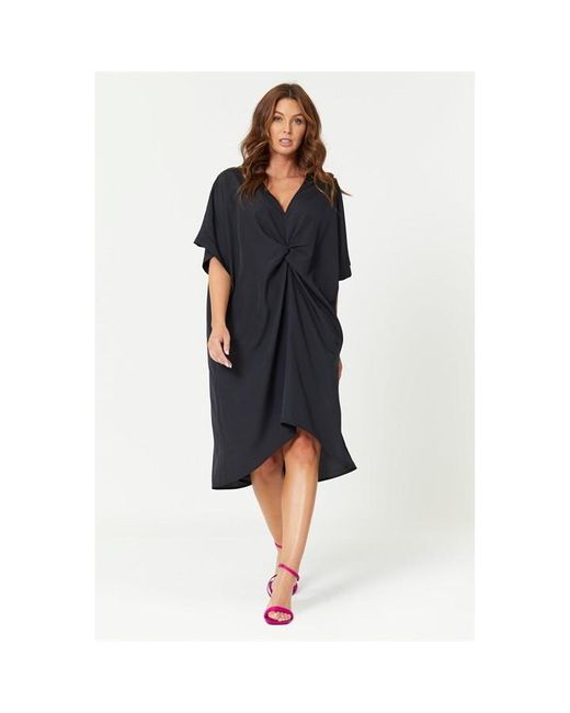 Be You Black Knot Front Dress