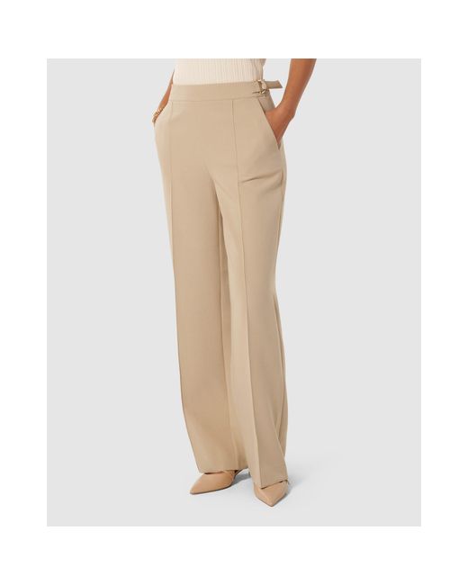 Forever New Natural Mila D-Ring Wide Leg Pants