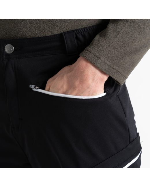Dare 2b Black Appended Ii Lightweight Walking Trousers for men