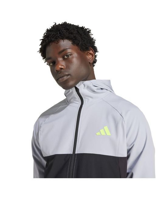 Adidas Blue Climacool Tech Apparel Track Top for men