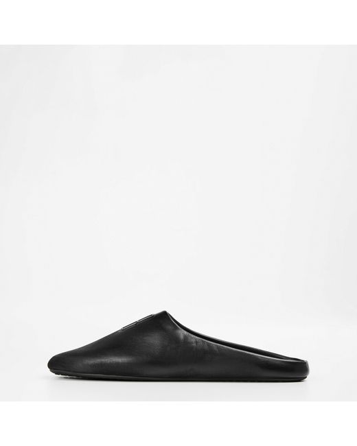 Balenciaga Black Slip-On Flat Mules for men