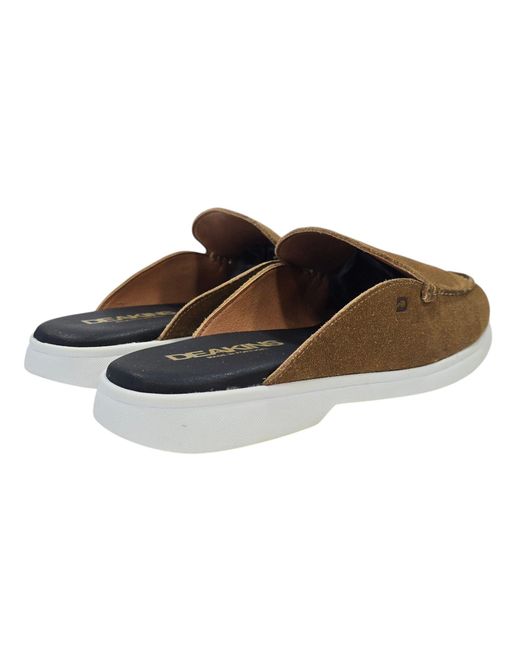 Deakins Brown Deaks Antonelli Flat Mules for men