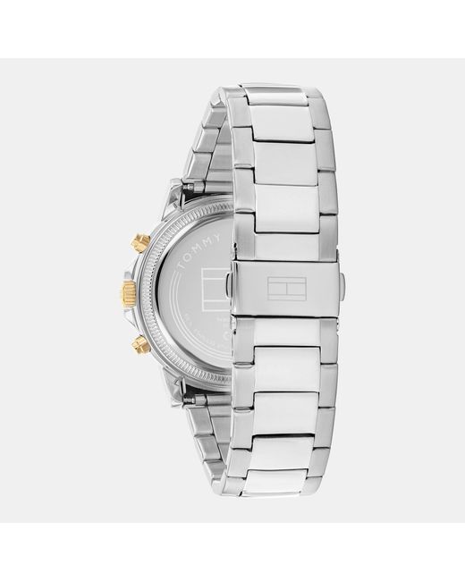 Tommy Hilfiger Metallic Stainless Steel Bracelet Watch for men