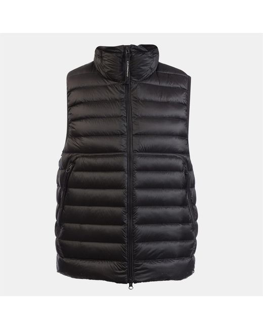 C P Company Black D.D. Shell Goggle Down Gilet for men