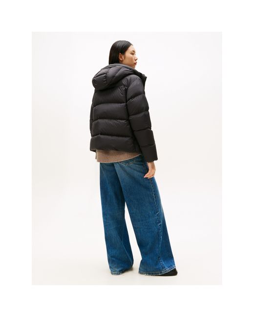 Tommy Hilfiger Black Down Short Puffer Jacket