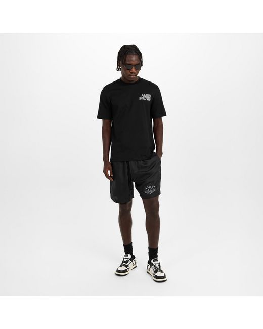 Amiri Blue Art Dstrt Woven Tracksuit Shorts for men