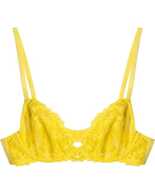 Playful Promises Green Audre Embroidery Bra