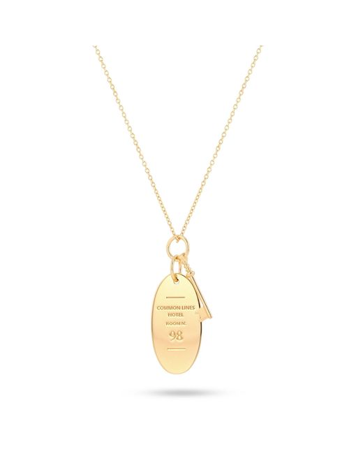 Common Lines Metallic Hotel Pendant Necklace