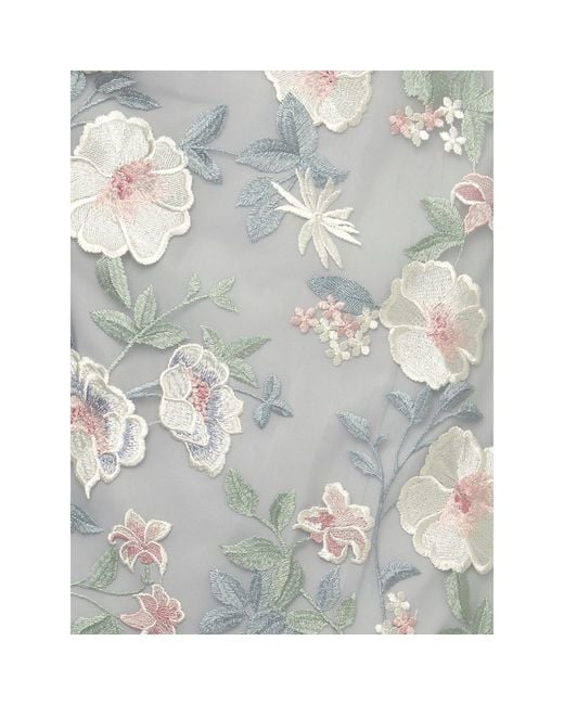 Phase Eight Gray Aria Embroidered Fit And Flare Dress