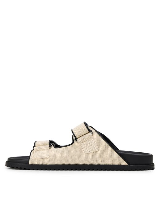 Dolce & Gabbana Natural Canvas Slip-On Flat Sandals for men