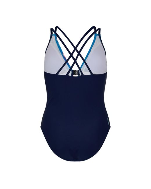 Zoggs Blue Wild Rose Crossback