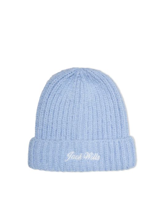 Jack Wills Blue Hat And Glove Set