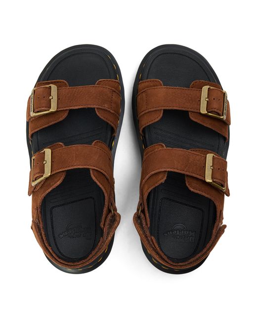 Dr. Martens Brown Zebzag Sandals