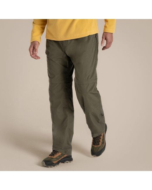 Craghoppers Gray Kiwi Convertible Water-Repellent Trousers for men