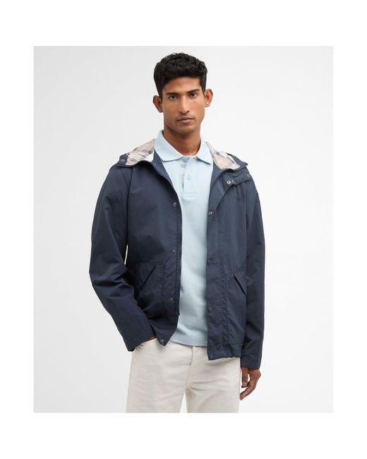 Barbour Blue Jacket Baywick Showerproof Jacket for men