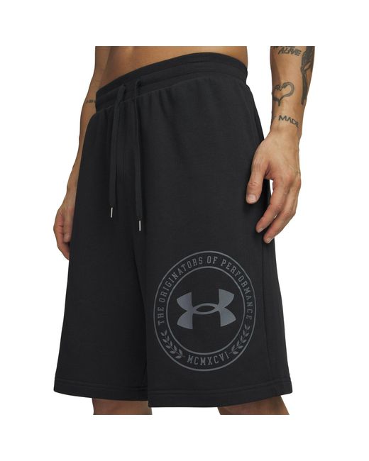 Under Armour Black Fleece Jogger Shorts for men