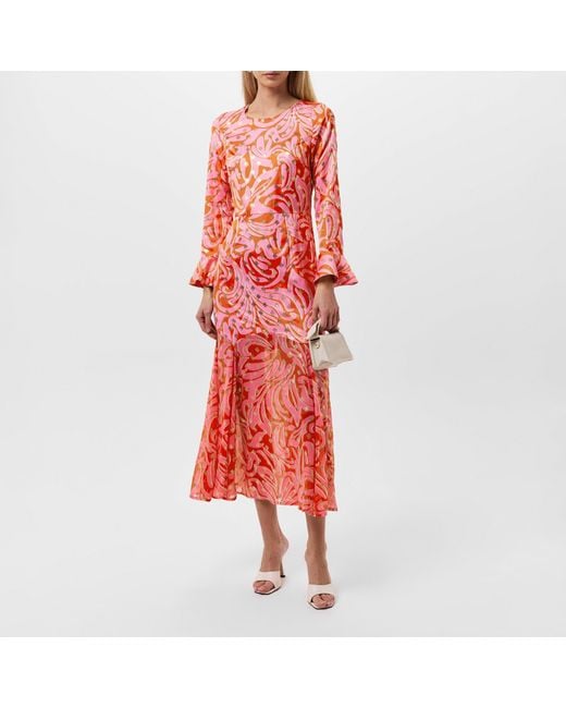 Never Fully Dressed Red Eliza Swirl A-Line Dress