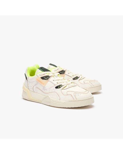 Lacoste White Lt 125 Leather Trainers for men