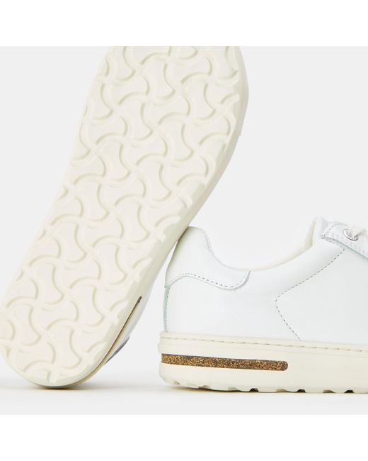 Birkenstock White Leather Low-Top Trainers
