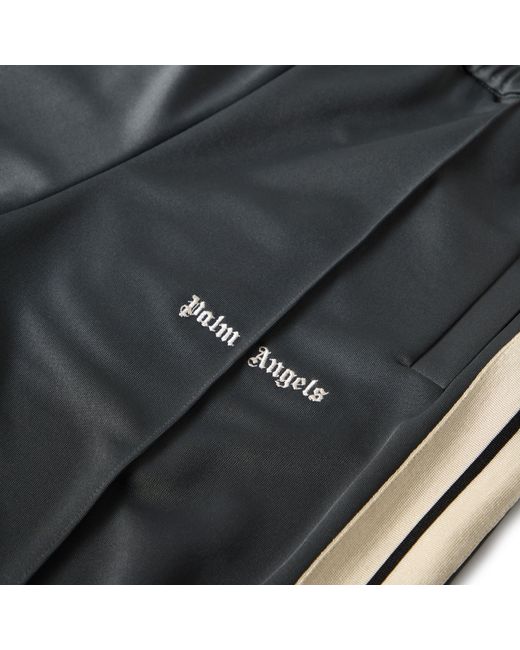 Palm Angels Black Woven Tracksuit Shorts for men