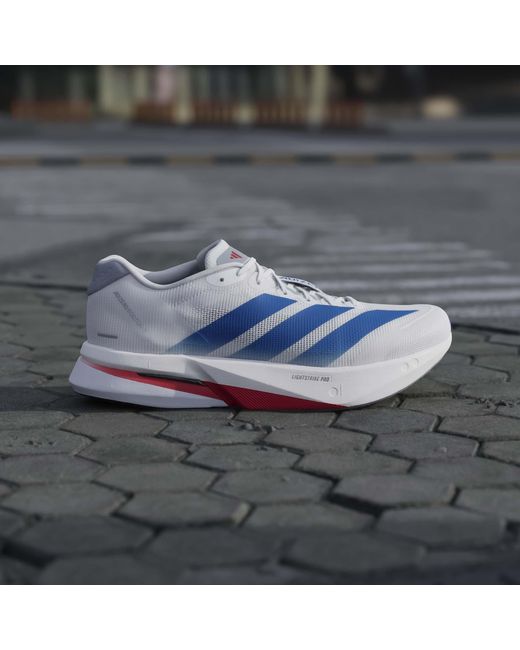 Adidas Blue Adizero Boston 13 Road Running Shoes for men
