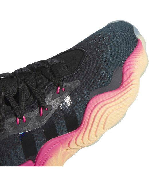 Adidas Blue Trae Young 3 Basketball Trainers for men